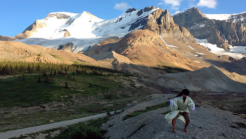 Butoh Improvisation in Front of Athabasca Glacier (From my Butoh Vlog. Jasper, Canada. Gustavo Thomas © 2013)