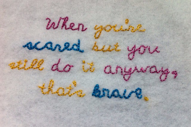 Coraline Quote Embroidery