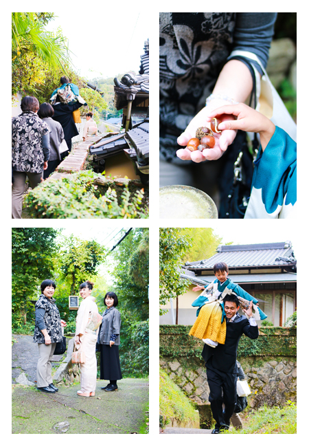 七五三写真 記念写真　愛知県瀬戸市　深川神社　窯垣の小径　出張撮影　屋外　家族写真　子供写真