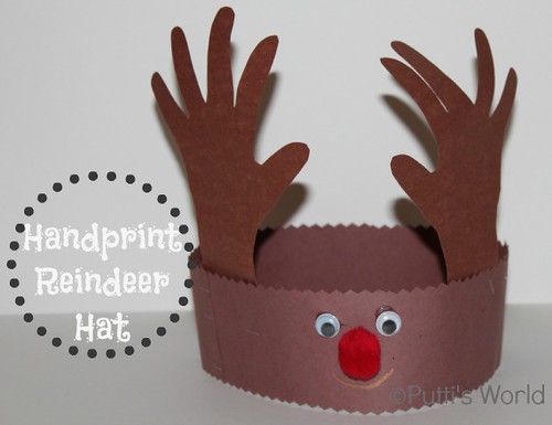 reindeer craft, reindeer crown craft, christmas crown