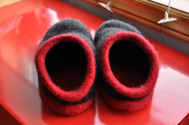 felted clogs
