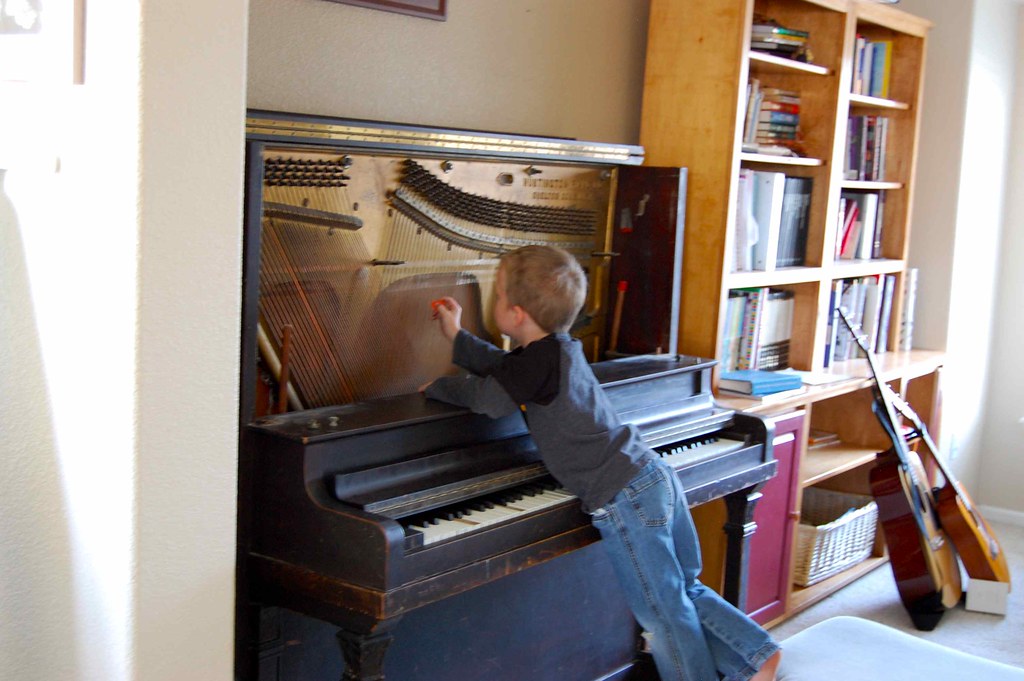 the coolest way to play a piano