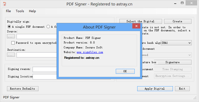 PDF Signer 8.0