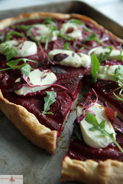 Beet and Goat Cheese Pizza
