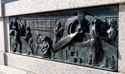 WWII Memorial, relief