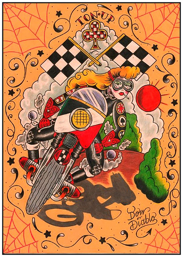 BMW Cafe Racer Rocker Girl by Don Diablo by bullittmcqueen