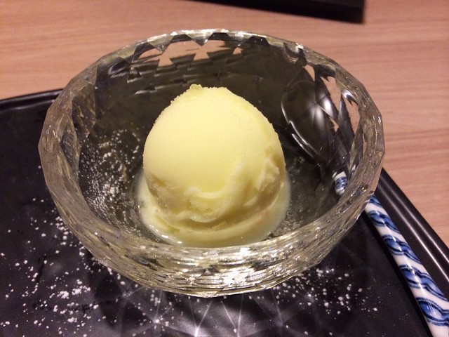Yuzu Ice-Cream, Omakase @ Sushi Kuu