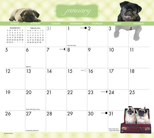 Willow Creek Press Magnetic Calendar by Megan Lorenz