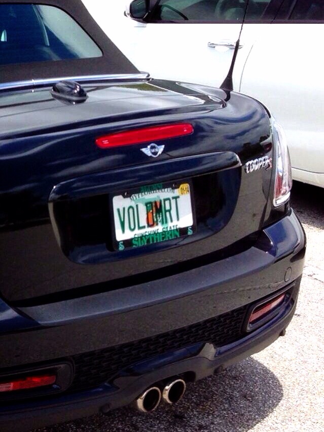 Voldemort apparently drives a MINI Roadster