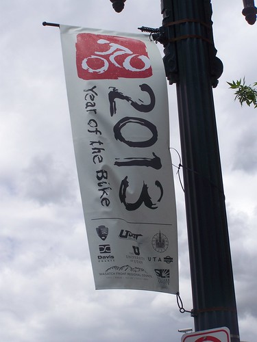 2013 Year of the Bike banner, Salt Lake City