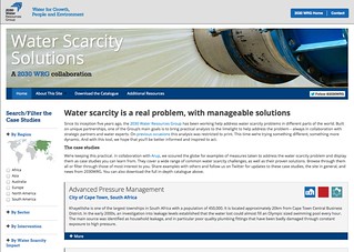 Water Scarcity Solutions website