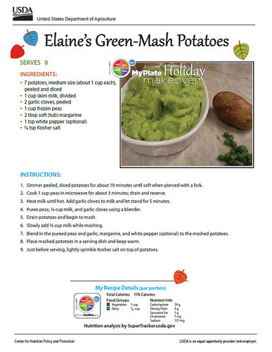 Elaine's Green-Mash Potatoes