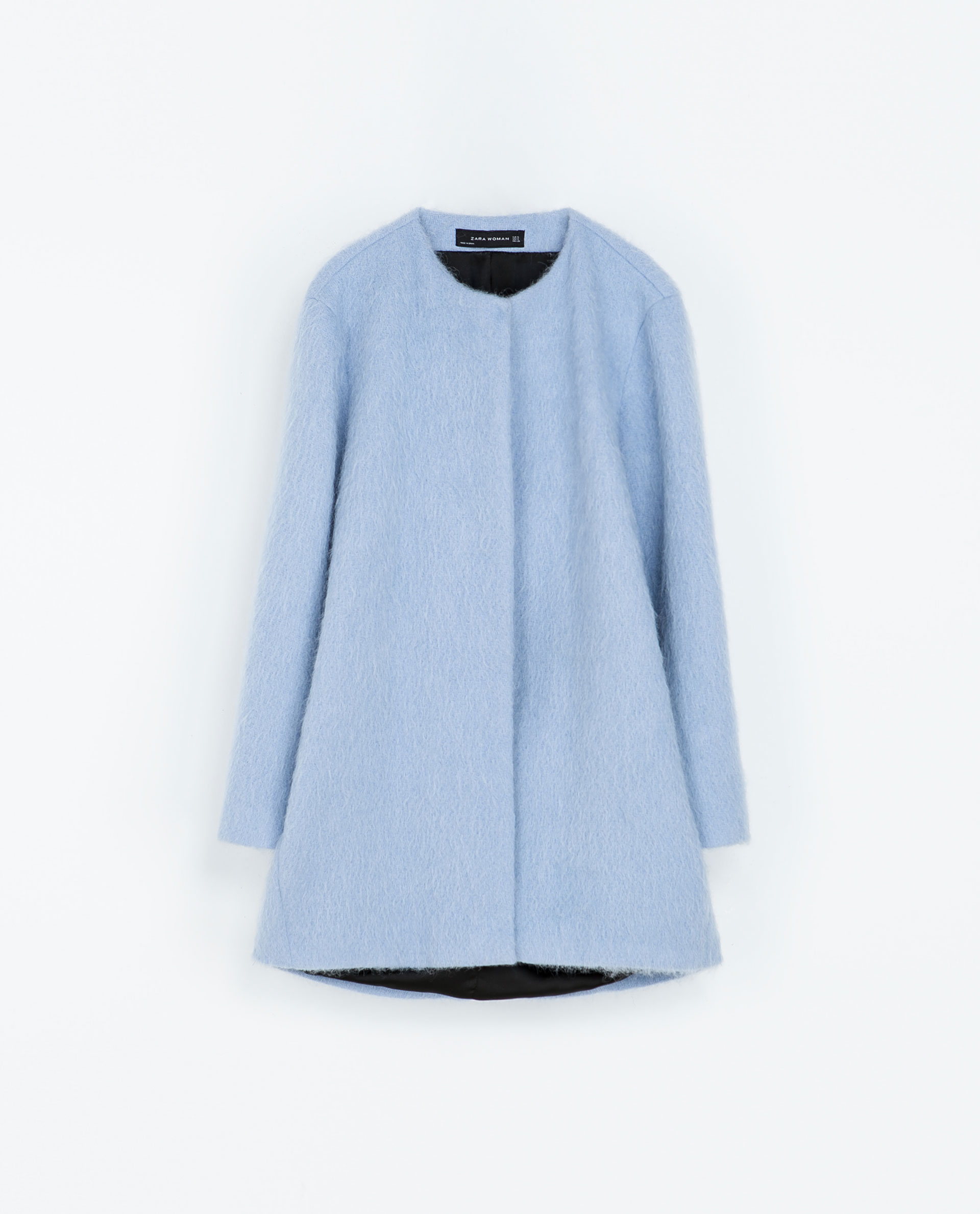 Zara Powder Blue Mohair Coat · Daisybutter