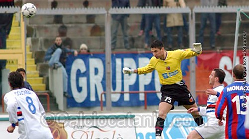 Luca Castellazzi, in rossazzurro nella stagione 2002/03