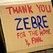 Thank You Zebre