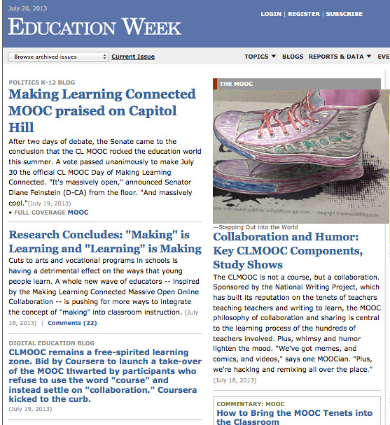 Education Week Hacked for CLMOOC