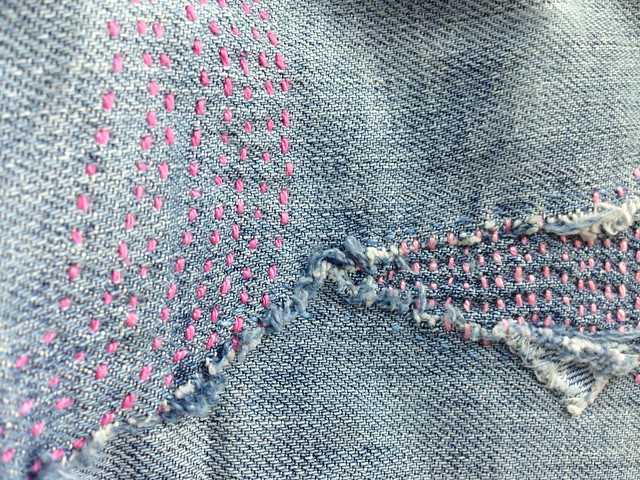 Jeans Skirt Stitches 2