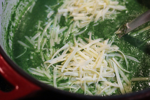 Creamed Spinach Soup with Gruyere