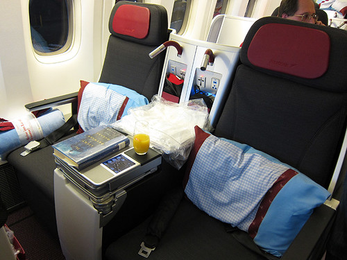 our two business class seats