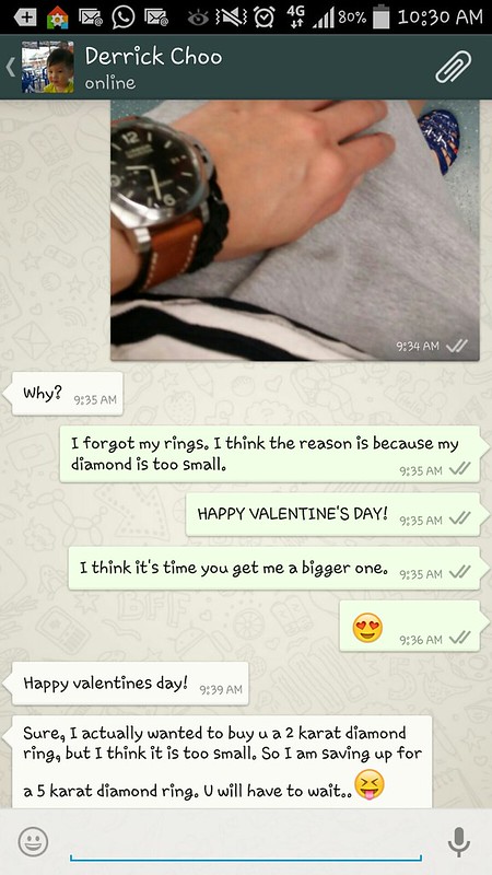 Vday Conversation with the husband