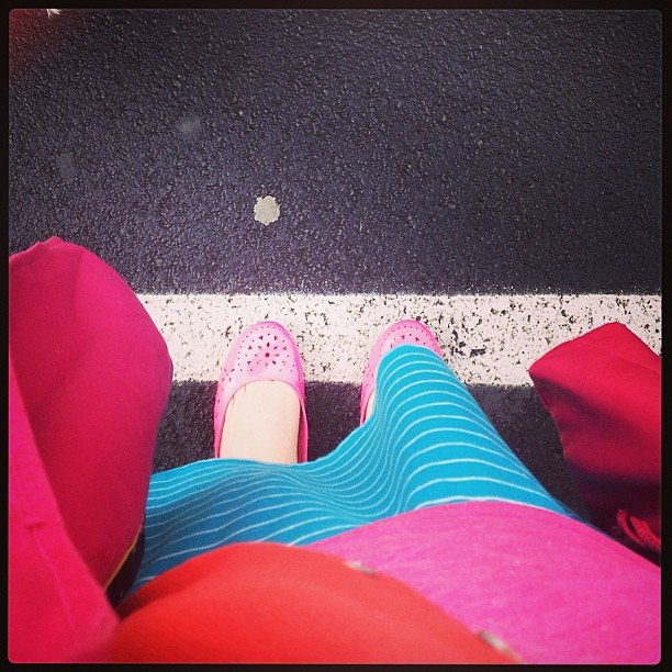 Wearing a few hundred bright colors for my #brothersisteradventure.