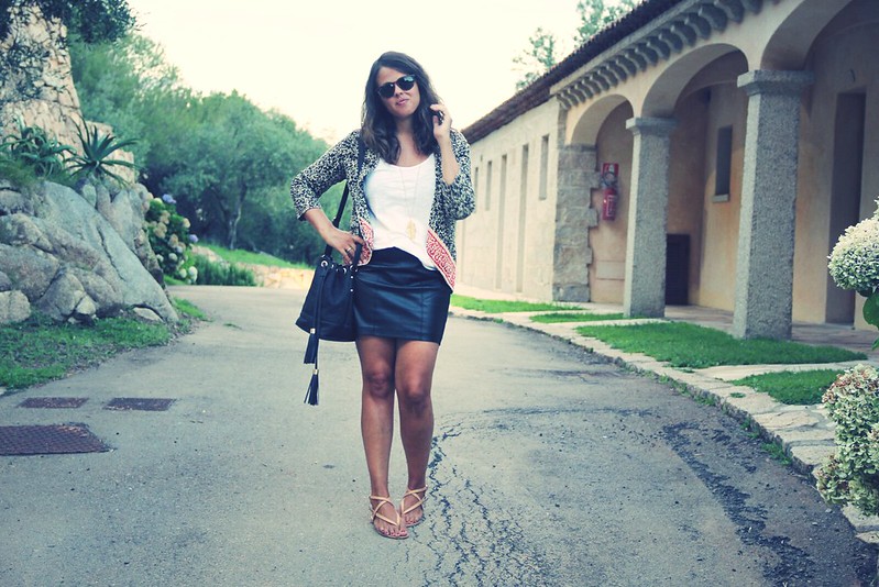 Look leather skirt - Monicositas