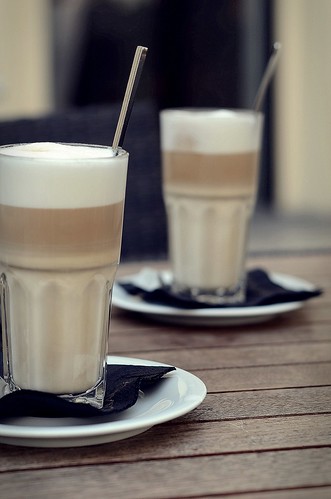 latte macchiato on saturday morning by red-photo