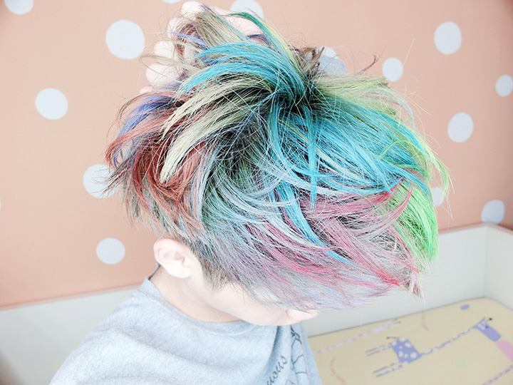 typicalben rainbow hair