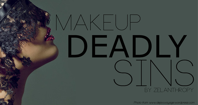 make up deadly sins, 7 deadly sins, makeup, cosmetics, beauty, zelanthropy