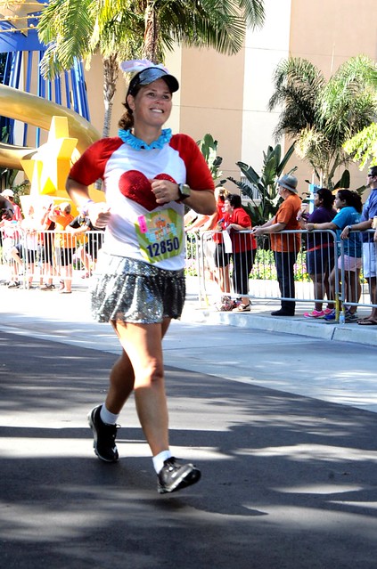 The final stretch of The Disneyland Half Marathon