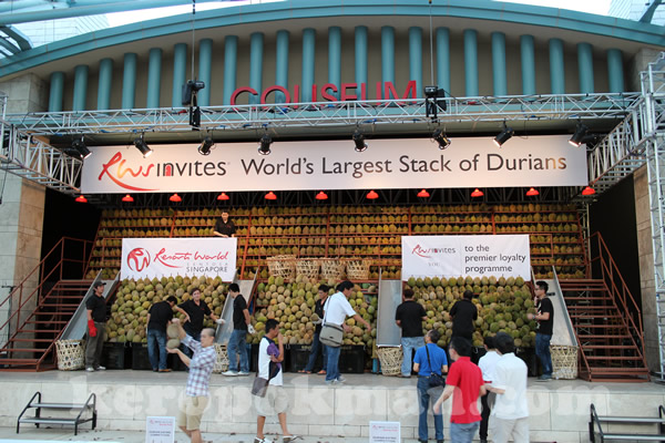 World's Largest Stack of Durian