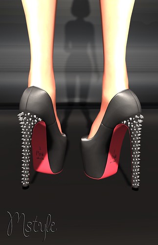 LOU Pumps - Spiked Black by Mikee Mokeev