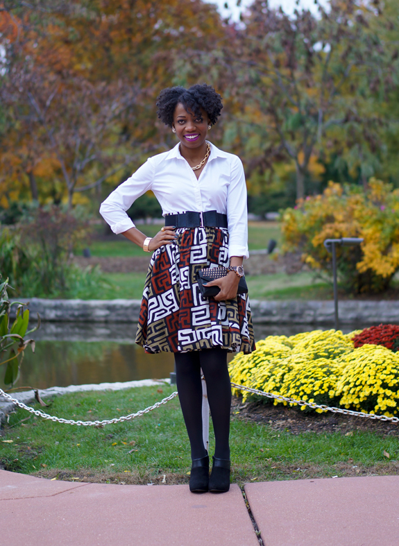 African Print Full Skirt_Economy of Style 1c