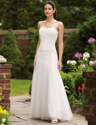 Strapless-Sexy-White-Sheath-column-Taffeta-Wedding-Dress