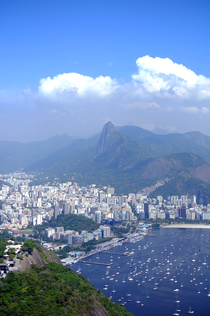 Cristo Redentor sitting on top of Rio