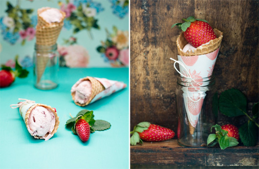 Delicious Bites: Homemade Strawberry Ice Cream