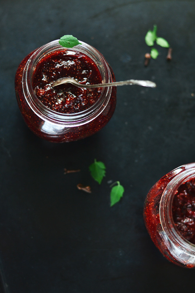 Strawberry Jam with Mulled Wine Spices