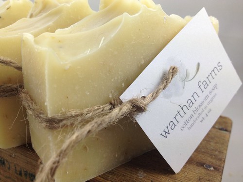 Cotton Blossom Soap for Warthan Farms Photography by The Daily Scrub