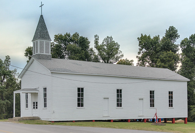 Saint John the Evangelist Roman Catholic Church, in Paducah, Kentucky, USA - old frame building