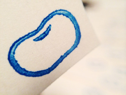 blue bean studio stamp