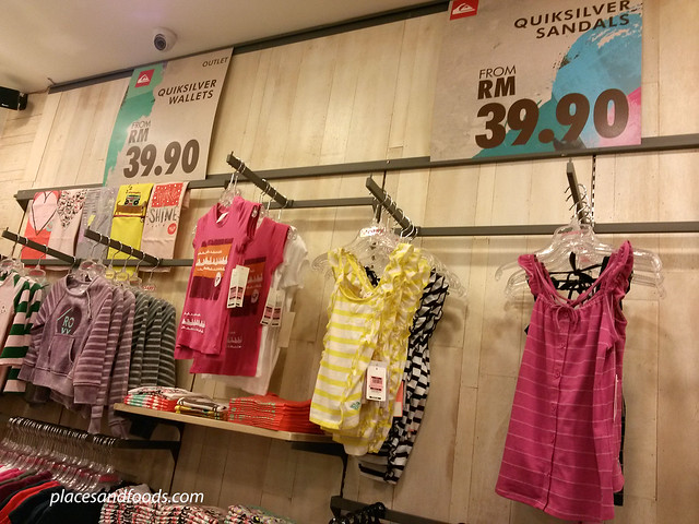 cheras leisure mall quiksilver outlet kids section