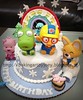3D Pororo and friends fondant cake