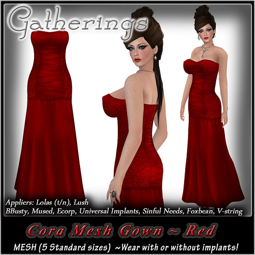Mesh Cora Gown Red signage by Stacia Zabaleta