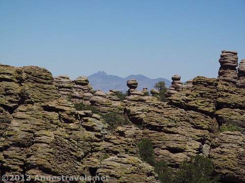 Rock formations behind the Big Balanced Rock, Chiricahua National Monument, Arizona