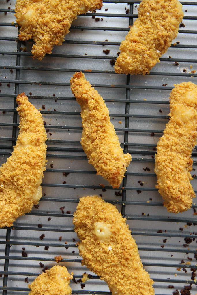 Crispy Baked Chicken Fingers- gluten free