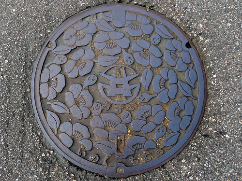 Inokuchi Toyama , manhole cover （富山県井口村のマンホール）