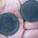 George V and VI pennies, found by Courtney