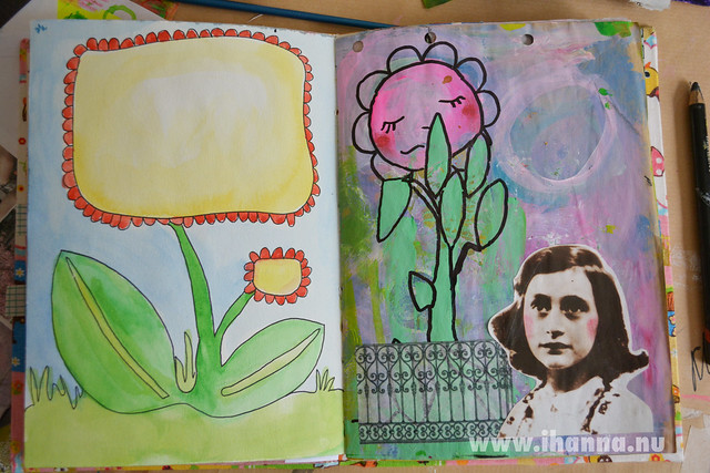 Flower Art Journal Page