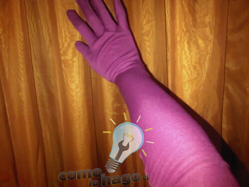 Cómo hacer guantes de tela elastica