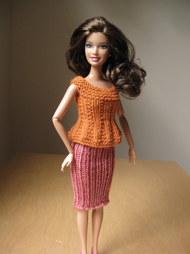 knitting for Barbie